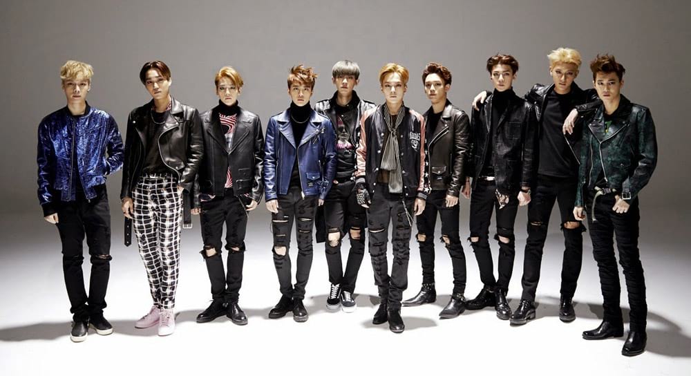 Le groupe EXO pose pour Call Me Baby