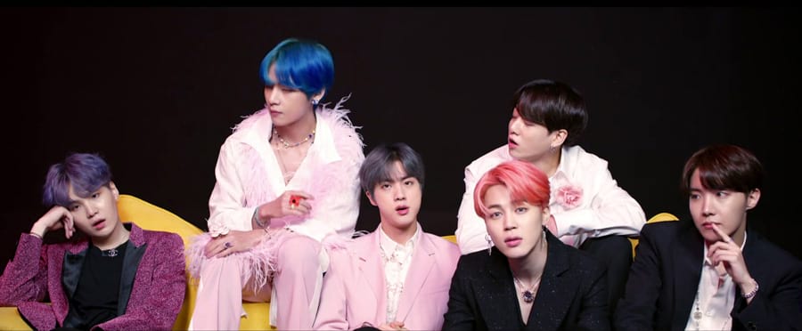 le groupe BTS (Map of the Soul: Persona)