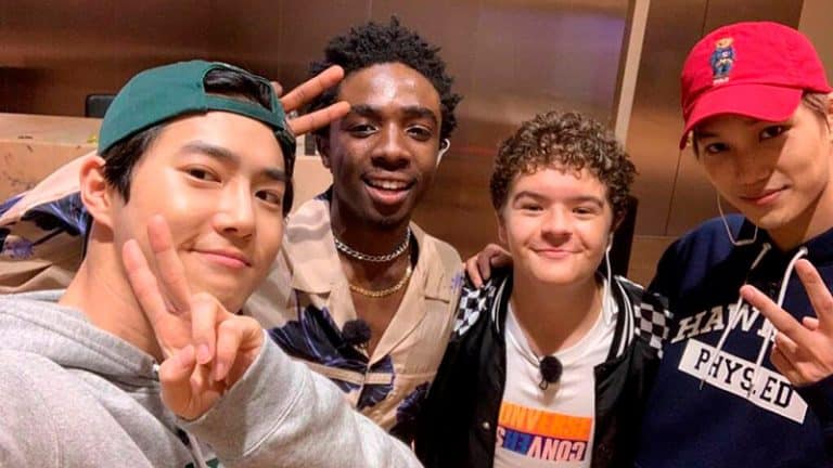 Exo et les acteurs de Stranger Things