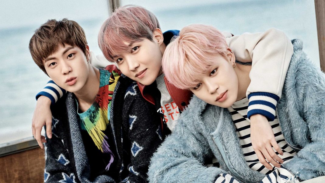 Photo Jin, J-Hope et Jimin